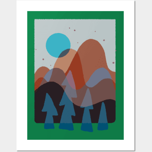 Funky forest Posters and Art